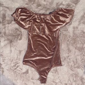 Velvet bodysuit